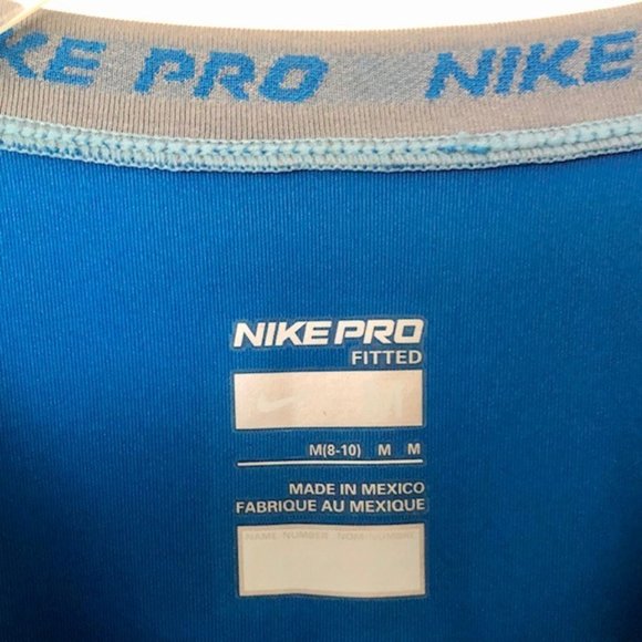 Cobalt Nike Pro SS Athletic Tee/Baselayer EUC - M - Picture 3 of 8
